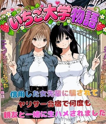 【フルで見れる】いちご大学物語〜信用した女先輩に騙されて親友と一緒にヤリサー合宿で何度も生ハメされました〜 |